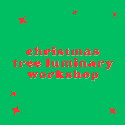 Christmas Tree Luminary  Pottery Workshop