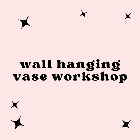 Wall Hanging Vase Pottery Workshop