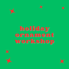 Holiday Ornament Pottery Workshop